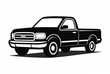 © Sana van Designer - pickup  silhouette vector