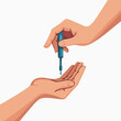 © FEROHORA - hands administering medical injection with syringe