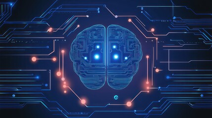 Digital Brain Circuitry Data Network