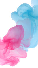 Wall Mural - Watercolor Abstract background with color stains on white