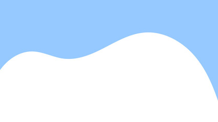 Wall Mural - Abstract minimalist design with blue and white wavy shapes, perfect for website headers, banners, or digital layouts.