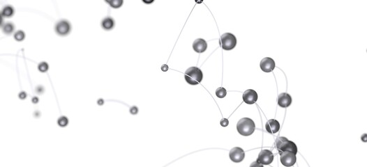 Poster - Modern technology background. Network connection, digital data, communication concept.