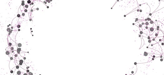Poster - Abstract background with connected dots and lines.  Perfect for technology, network, or connection concepts.