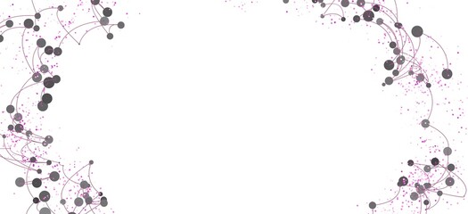 Fototapete - Modern abstract background with connected dots and lines. Perfect for technology, network, or connection concepts.