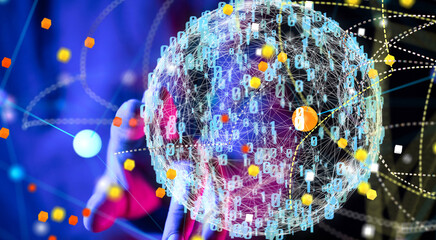 Fototapete -  - neural network exposure digital
