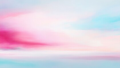 Fototapete - Abstract Canvas with Pink Blue and White Blended Paints Creating a Soft and Dreamy Backdrop with a Gentle and Delicate Pastel Color Palette