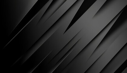 Fototapete - Abstract Dark Background with Geometric Black Stripes and Diagonal Lines for Modern Design Texture Pattern