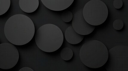 Fototapete - Abstract Geometric Spheres on Textured Gray Background Modern Circle Pattern
