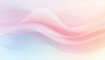 Leinwandbilder - Pastel Abstract Background with Wavy Geometric Patterns and Light Gradient Texture for Modern Design Projects and Digital Art Wallpaper Presentation