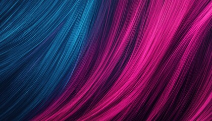 Leinwandbilder - Vibrant Abstract Background with Flowing Pink and Blue Lights and a Modern and Futuristic Glowing Design