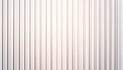 Fototapete - White Corrugated Wall Texture Abstract Seamless Background in Neutral Tones for Modern Architecture and Interior Design with Clean Vertical Stripes and Subtle Light Effects