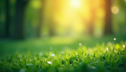 Wall Mural - Abstract blurred nature scene, perfect for website backdrop, photo, wallpaper