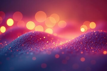 Wall Mural - subtle bokeh lights on a flowing, smooth surface, luxury, tranquil, pattern