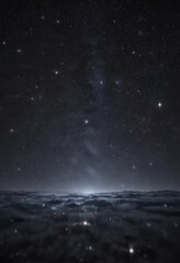 Wall Mural - infinite starry sky, stars densely scattered across a dark canvas , space, magnificent