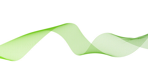 Wall Mural - Modern abstract green wave liquid lines background.dots on a whit clean and fresh background,Frequency sound wave lines and technology curve lines,green wave lines frame,	