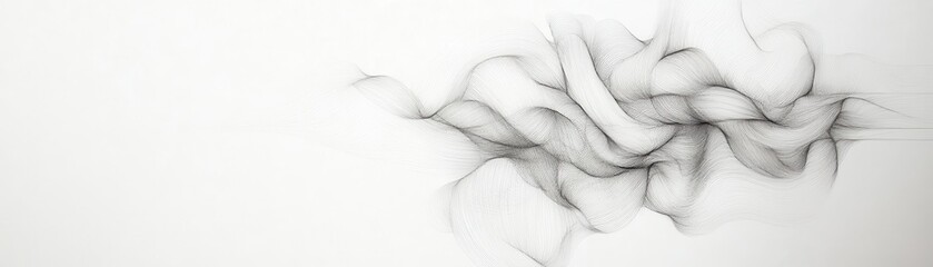 Fototapete - Monochrome Texture Featuring an Abstract Pattern on White Background with Distressed Effect and Artistic Flair Creating a Decorative Element