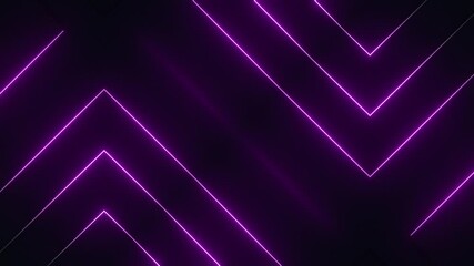 Wall Mural - This stock motion graphics video includes a clip of a Purple Neon Lines Loop