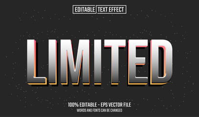 Wall Mural - limited editable text effect