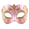 © Adi - Elegance in Pink: A Luxurious Masquerade Mask with Ornate Gold Detailing