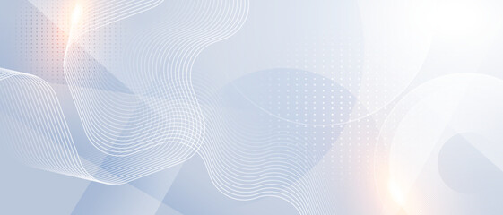Fototapete - Abstract futuristic wavy line background