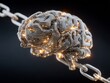 © Anjar Stock - Artificial Intelligence Brain with Circuitry Connected by Chained Link Metal