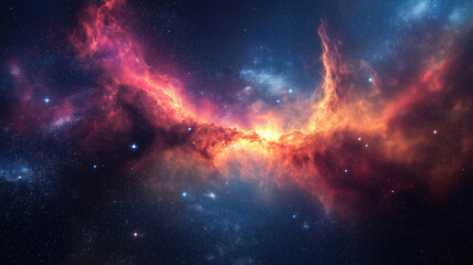 Galaxies and stars twinkling in the night sky showcasing the beauty of the universe