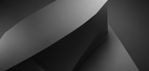 Wall Mural - abstract black to grey gradient, sleek lines, geometric shapes, seamless, shapes, gradient