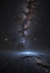 Wall Mural - infinite starfield, brilliant celestial display , dark, milky way, astral
