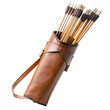 © Asia - Leather Quiver with Arrows Archery Equipment and Accessories isolated on transparent background