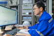 © reewungjunerr - Engineer working at control room,Manager control system,Technician man monitoring program from a lot of monitor