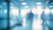 © AImmersive Imagery - Hospital Hall with Abstract Blurred Medical Background