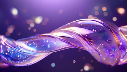 Wall Mural - abstract y2k glitter jelly loop background