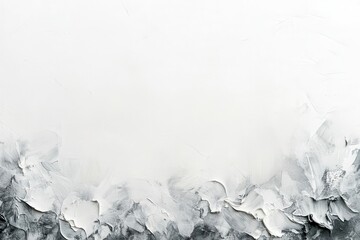 Leinwandbilder - Abstract watercolor landscape with soft gray and white tones blending seamlessly in a calm, serene backdrop representing tranquility and nature
