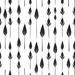 Wall Mural - a chic seamless pattern design featuring zigzag elements against a clean backdrop for a modern touch