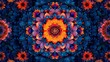 © PixelUp - a colorful flower pattern with many different colors