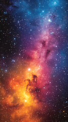 Wall Mural - Colorful nebulae and starscapes in deep space