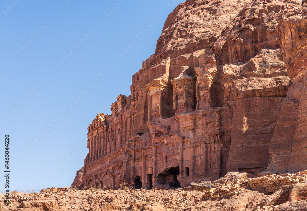 Massive Corinthian Tomb mausoleum in the Royal Tombs of Petra built ...