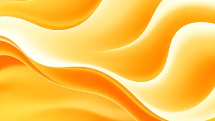 Wall Mural - abstract flowing waves of warm orange and yellow gradient background for graphic design