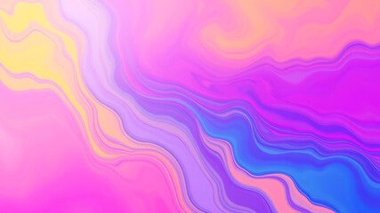 Canvas Print - abstract vibrant colorful fluid art background with smooth flowing waves and gradient colors