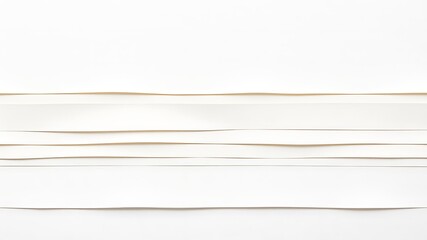 Canvas Print - minimalist composition of textured white paper sheets overlapping creating striking lines