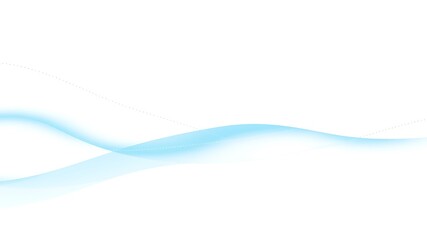 Canvas Print - serene blue wave gradient illustration on white background for modern design templates