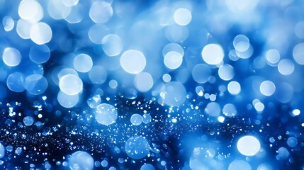 Abstract blue bokeh background