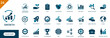 © icon - Growth icon. Containing financial business, bar chart, investment, profit, startup, continuous improvement. Solid vector icon set.
