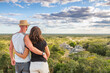 © Matteo Colombo - Young tourist couple at the mayan ruins of Ek Balam, Yucatan, Mexico