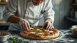 © renuga sachan - Artisan Pizza Preparation - AI Generated Image