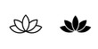 © Hunt - Lotus icon sign symbol design.