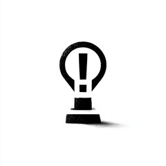 Poster - Alert Trophy: A Bold Symbol of Warning, Achievement, and Critical Information in Abstract Design