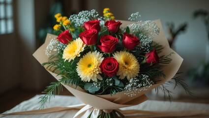 Aufkleber - Charming flower display within the interior