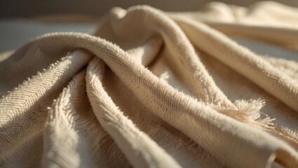 Poster - Soft Fabric Towel with Vibrant Cotton Texture for Background Design