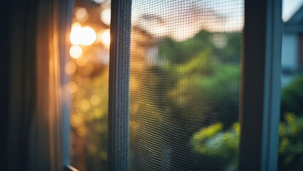 Window insect barrier with mesh protection